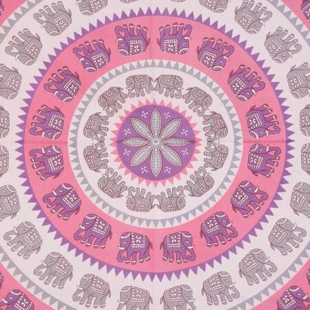 Animal Print pink circle Jaipuri Bedsheets.jpg