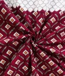 Beautiful Red Floral Jaal Print King Size Bedsheet (108×108)