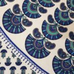 Blue Mandala Tapestry King Size Pure Cotton Double Bedsheet