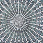 Blue Mandala Tapestry King Size Pure Cotton Double Bedsheet