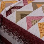 Rosee Triangle Shape Maroon Color Double Bed sheet
