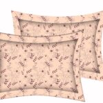 Dark Pink Manjari Tulsi Floral Jumbo Size Bedsheet