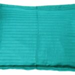 Aqua Turquoise Satin Pure Cotton King Size Bedsheet