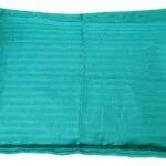 Aqua Turquoise Satin Pure Cotton King Size Bedsheet