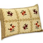 Cream Brown Floral Single Bedsheet with One Pillow Cover