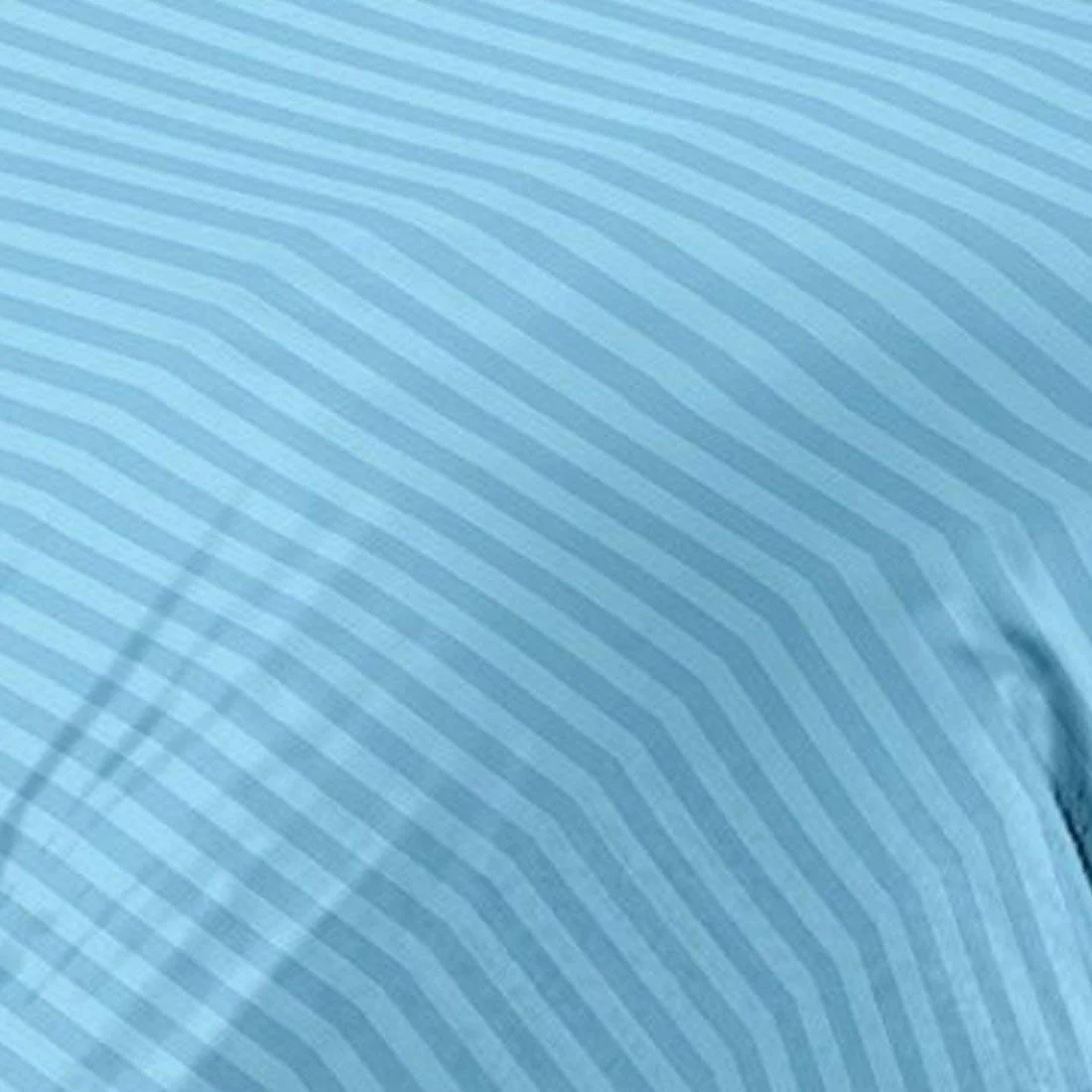 Light Blue Satin Pure Cotton King Size Bedsheet Closeup