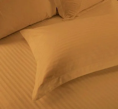 Mustard Gold Satin Pure Cotton King Size Bedsheet Closeup