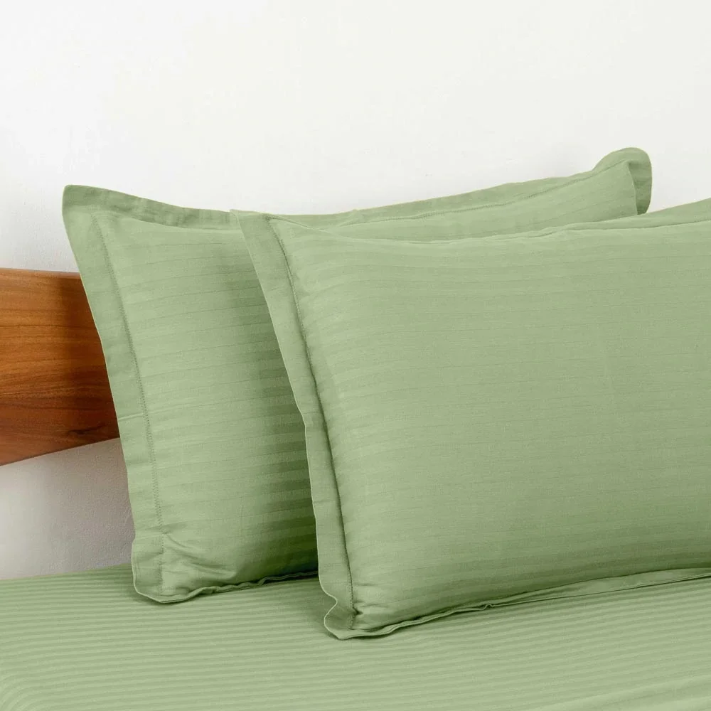 Pista Green Satin Pure Cotton King Size Bedsheet Pista Green Satin Pure Cotton King Size Bedsheet