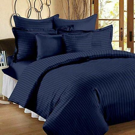 Plain Satin Stripe Bedsheet