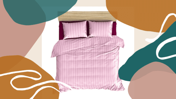 Decor Your Hotel with Satin Stripe Plain Bedsheet