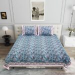 Ethnic Jaipuri Charm Pink Double Bed Sheet