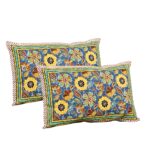 Awesome Mausam Yellow Flower Print Pure Cotton Double Bedsheet