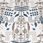 Artistic Modern Grey Brown Jaipuri Print Double Bedsheet