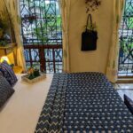 Indian Fabrico Indigo Dark Blue Wave Shape Pure Cotton Reversible Double Bed Dohar