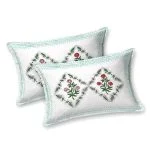 Premium Floral Jaal Handblock Printed King Size Bedsheet (108×108)