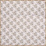 Indian Fabrico Dark Brown Flowers Bunch Pure Cotton Reversible Single Bed Dohar