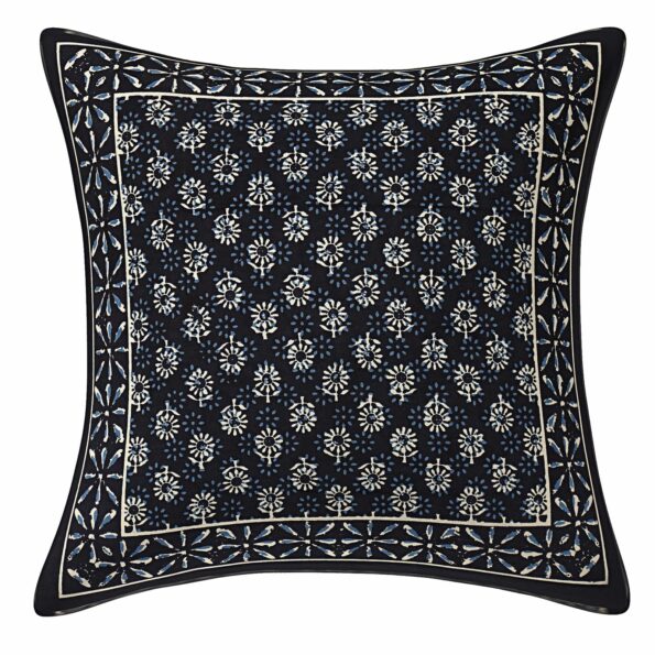 Blue Indigo Floral Printed Cushion Covers