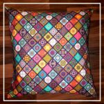 Satin Cotton Colorful Mandala Printed Cushion Cover(16x16Inch)