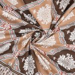 Dark Brown Jaal Printed Cotton King Size Bedsheet (108×108)
