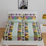 Fitted Sheet – Pista Green Barmeri Print King Size Bedsheet with Two Pillow Covers