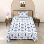 Beautiful Floral Jaal Print Single Bedsheet