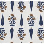 Beautiful Blue Floral Boota Print Single Bedsheet