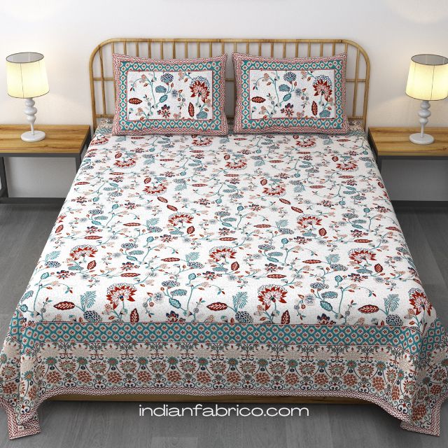 Florals Printed Fitted Sheet Single Double King Bed Sheet Mattress Covers Size 