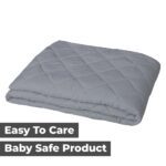 Quilted Mattress Protector – Grey Cotton Waterproof and Elastic Fitted Mattress Protector