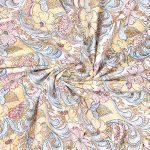 Multicolor Premium Floral Jaal Handblock Printed King Size Bedsheet (108×108)