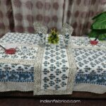 Table Cover Set – Blue Floral Print Table Cover Set