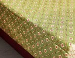 Beautiful Green Floral Jaal Print King Size Bedsheet (108×108)