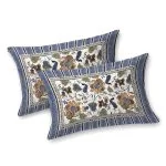 Beautiful Multicolor Floral Print King Size Bedsheet