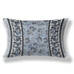 Blue base Floral Print Single Bed Sheet