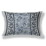 Blue base Floral Print Single Bed Sheet