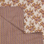 Brown Flowers Bunch Pure Cotton Reversible Single Bed Dohar