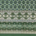 Green Floral Jaal Pure Cotton King Size Bedsheets (108×108)