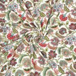 Multicolor Floral Jaal Print Single Bed Reversible Dohar