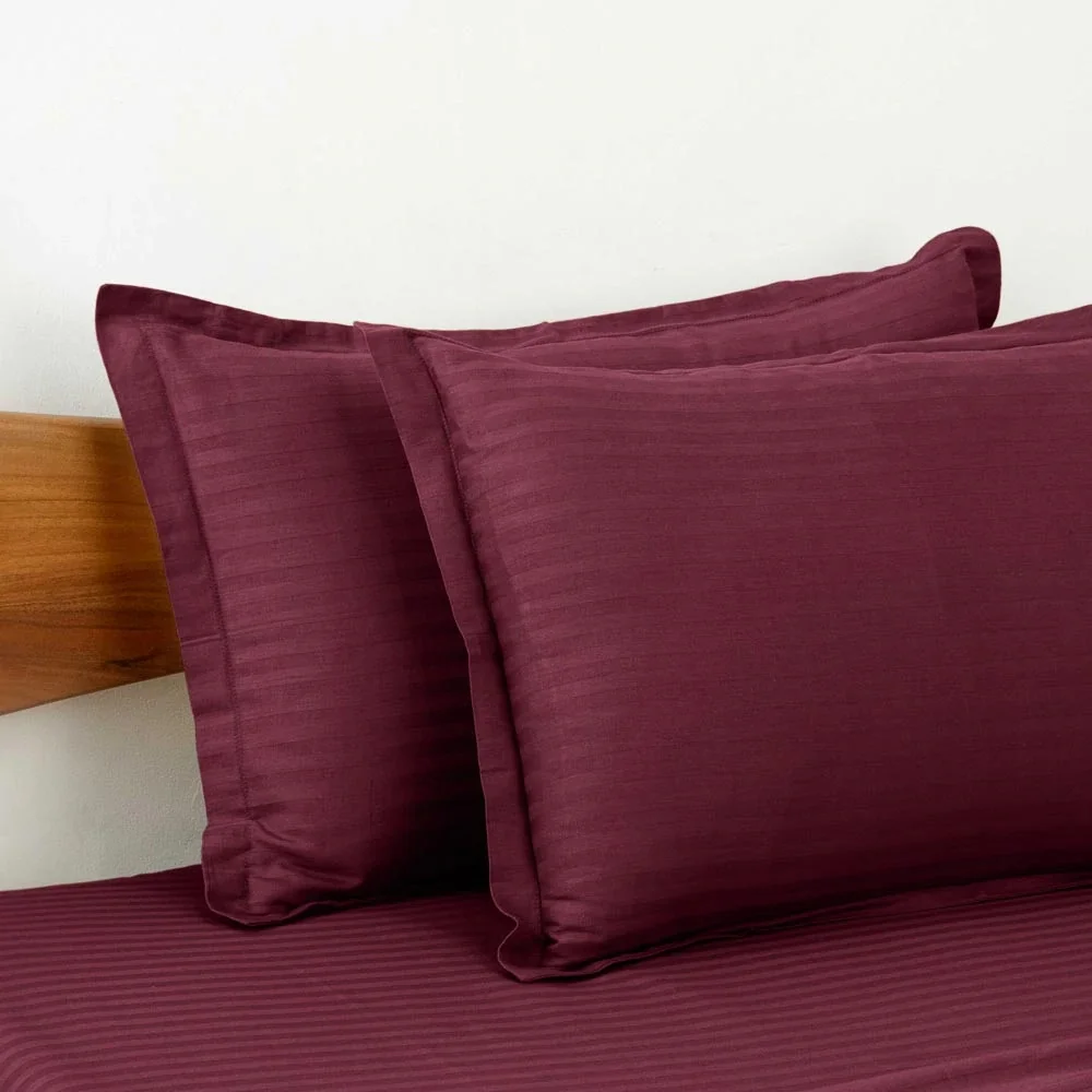Dark Maroon Satin Pure Cotton King Size Bedsheet Dark Maroon Satin Pure Cotton King Size Bedsheet