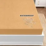 Elastic Fitted Mattress Protector – Mustard Terry Cotton Waterproof and Elastic Fitted Mattress Protector
