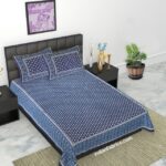 Diwan Size Bedsheet with 2 Pillow Covers