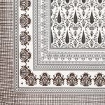 Luxury Dark Grey Boota Jaal Pure Cotton King Size Bedsheets (108×108)
