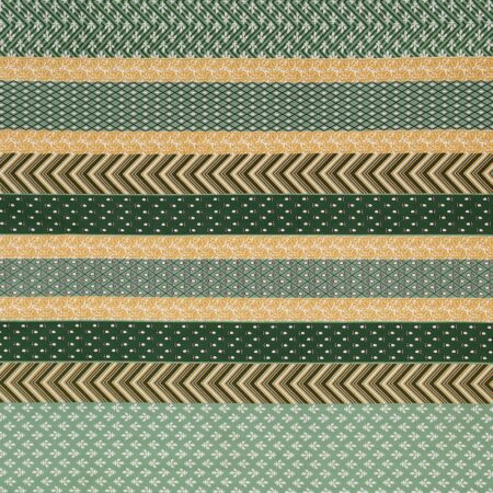 Luxury Green Stripes Pure Cotton King Size Bedsheets (108×108)