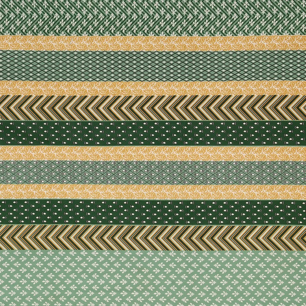 Luxury Green Stripes Pure Cotton King Size Bedsheets Luxury Green Stripes Pure Cotton King Size Bedsheets (108×108)