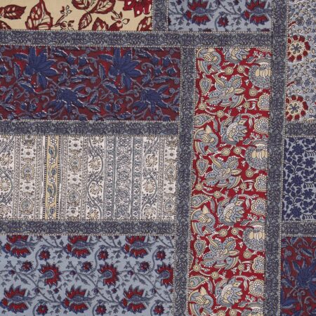 Barmeri Checks Print Pure Cotton King Size Bedsheets