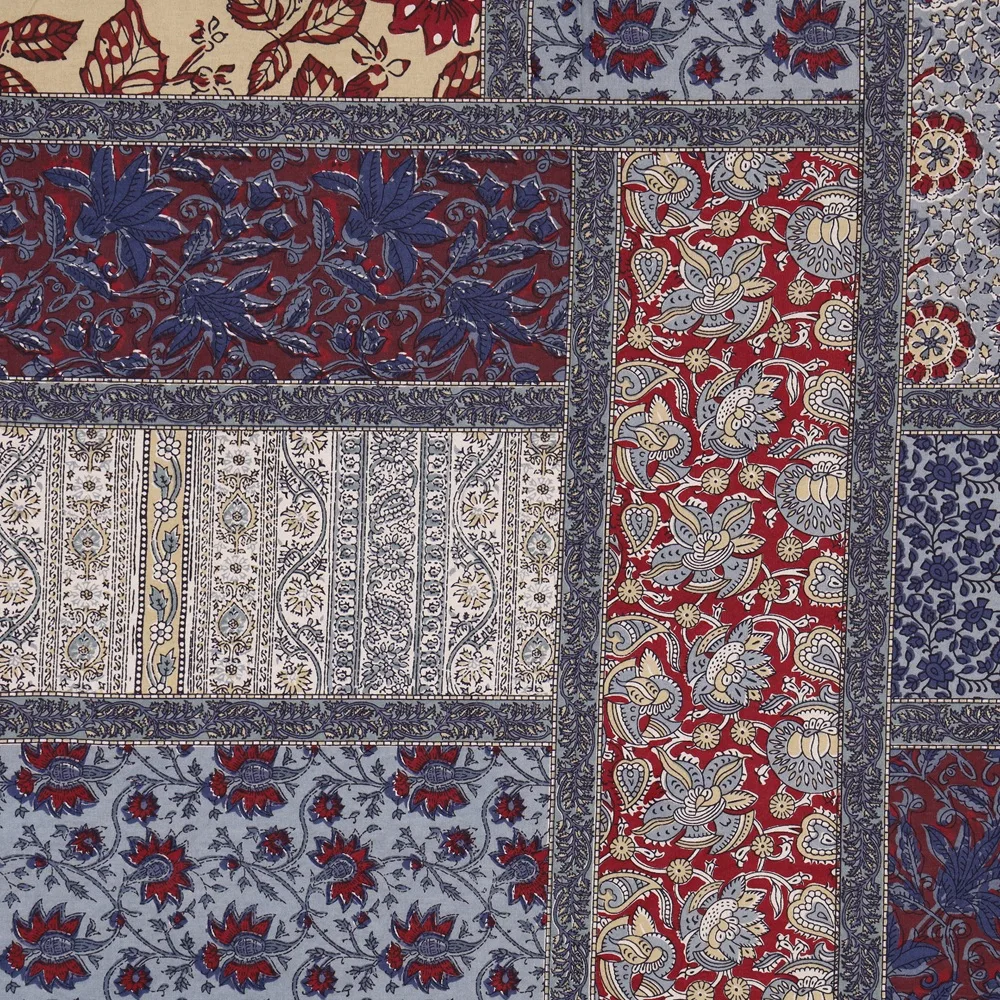 Barmeri Checks Print Pure Cotton King Size Bedsheets Barmeri Checks Print Pure Cotton King Size Bedsheets