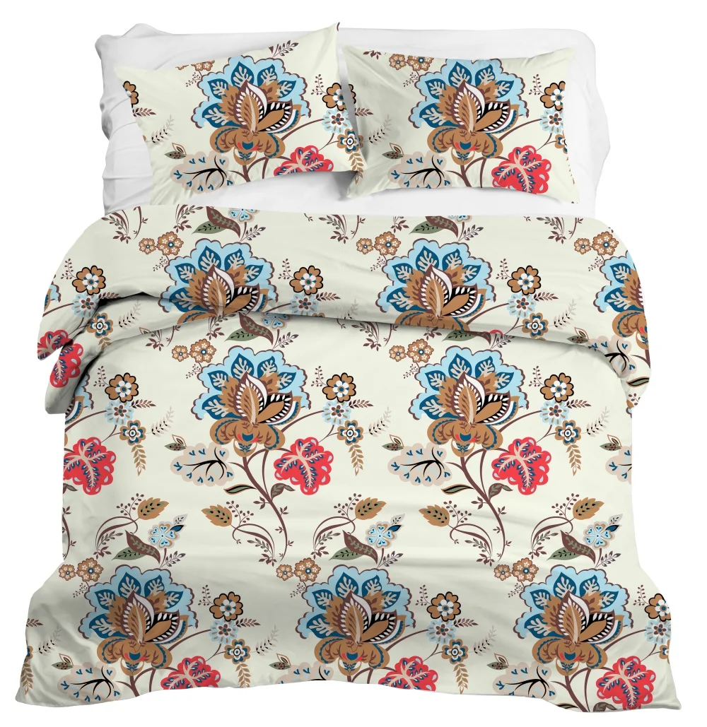 White bed isolated, white bed linen isolated, bed with pillows isolated