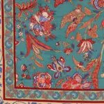 Ethnic Jaipuri Floral Motif Print King Size Bedsheet (108×108)