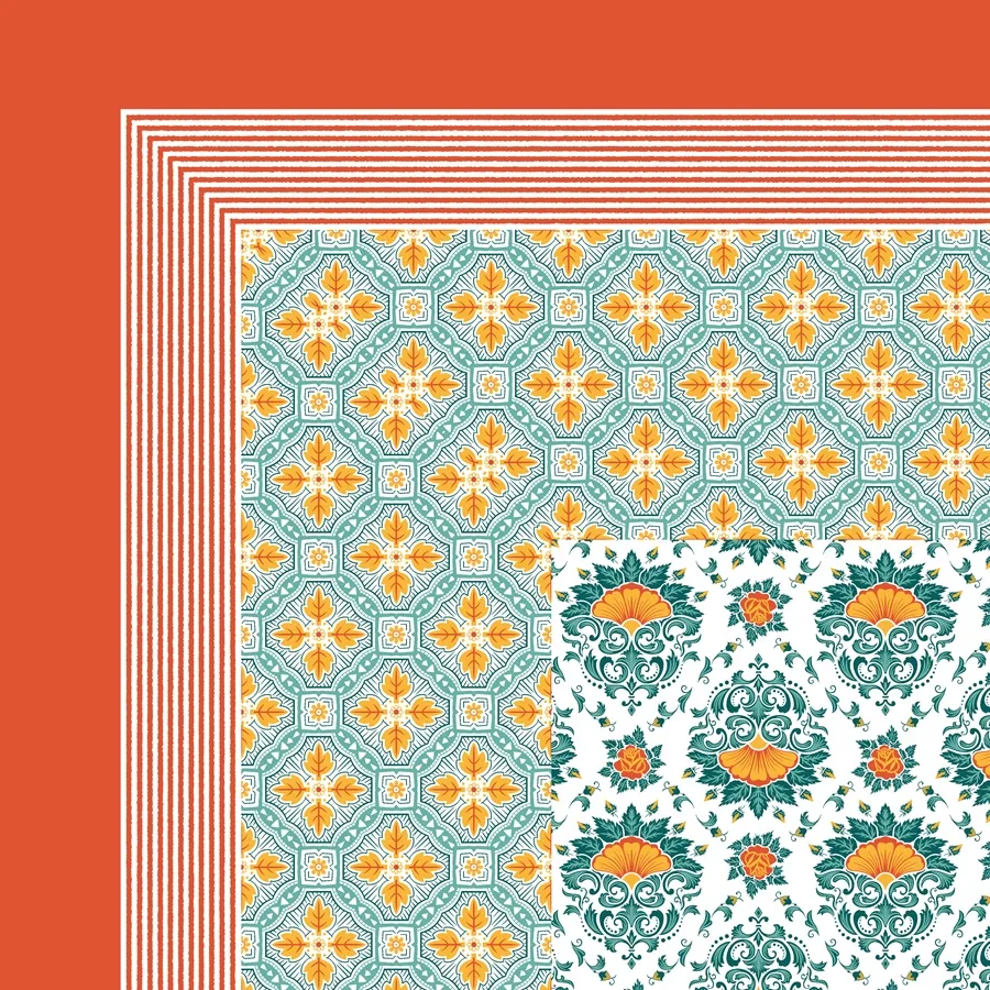 Ethnic Jaipuri Floral Motif Print King Size Bedsheet