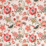 Beautiful Cream Pink Flowers King Size Bedsheet with Two Pillow Covers