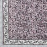 Blossom Base Grey Floral Bedsheet with One Pillow Cover